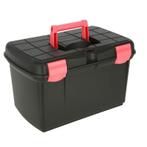 Poetskoffer arrezzo zwart- fushia 40.6cm x 25.2cm x 24.4cm -, Nieuw