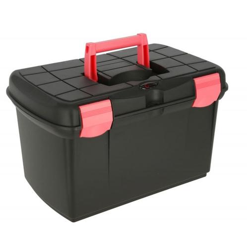 Poetskoffer arrezzo zwart- fushia 40.6cm x 25.2cm x 24.4cm -, Dieren en Toebehoren, Overige Dieren-accessoires, Nieuw