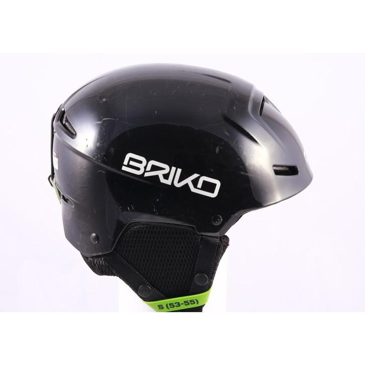 53 54 55 skihelm/snowboardhelm BRIKO R, Black/green, verstel, Sport en Fitness, Skiën en Langlaufen, Verzenden