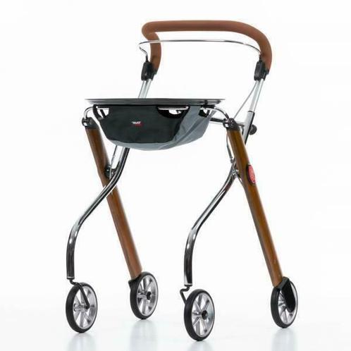 Rollator Trust Care Let's Go Indoor Teak (Nieuw), Diversen, Rollators, Nieuw, Lichtgewicht, Opvouwbaar, Ophalen of Verzenden
