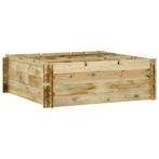 vidaXL Plantenbak 120x120x40 cm geïmpregneerd grenenhout, Tuin en Terras, Verzenden, Nieuw