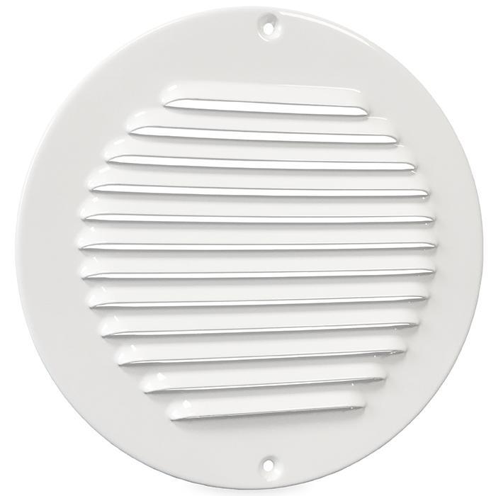 Aluminium rond schoepenrooster opbouw - 200mm WIT (1-R200W), Doe-het-zelf en Bouw, Ventilatie en Afzuiging, Nieuw, Verzenden