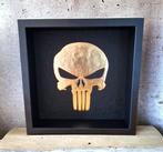 Lijst- 23kt gouden Punisher-schedelkunstwerk  - verguld in