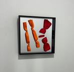Laurence JENK (1965) - Tableau Miroir Wrapping Bonbon Orange