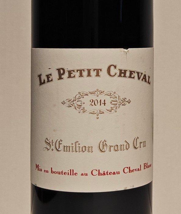2014 Le Petit Cheval, 2nd wine of Chateau Cheval Blanc -, Collections, Vins