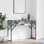 vidaXL Table console avec étagère sonoma gris 105x30x75, Verzenden, Neuf