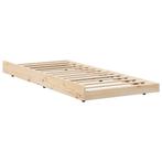 Bedframe Bruin 75x190 | Retour Deal | 64% Korting, Huis en Inrichting, Slaapkamer | Bedden, Eenpersoons, Bruin, Verzenden, Nieuw