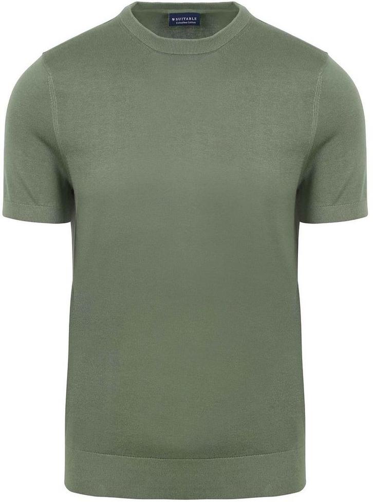 Suitable Knitted T-shirt Groen maat Maat 52/54 (L) Heren, Vêtements | Hommes, T-shirts, Envoi