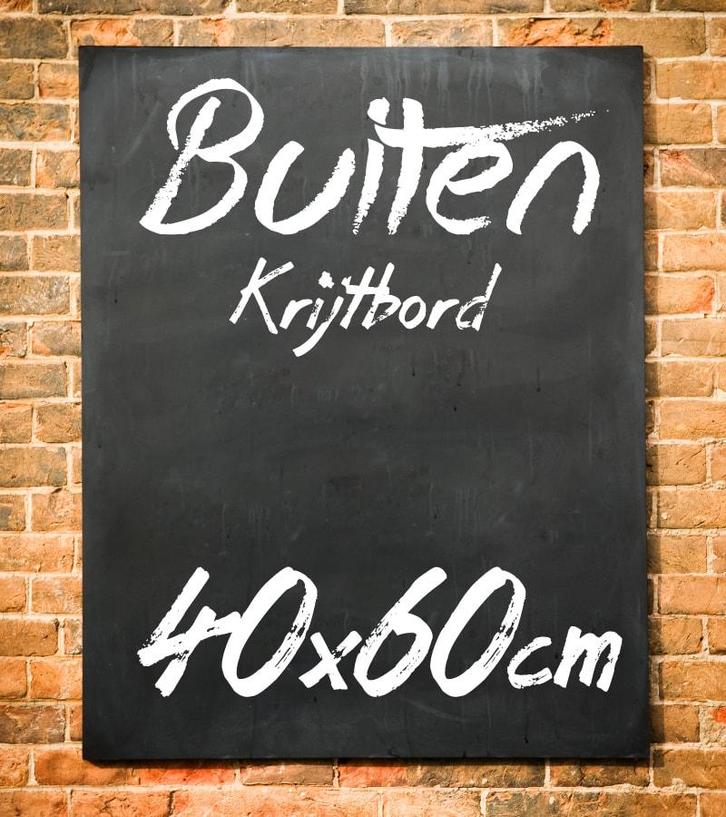 Krijtbord Buiten 40x60 cm Zonder Ophangsysteem, Huis en Inrichting, Woonaccessoires | Lijsten, Verzenden