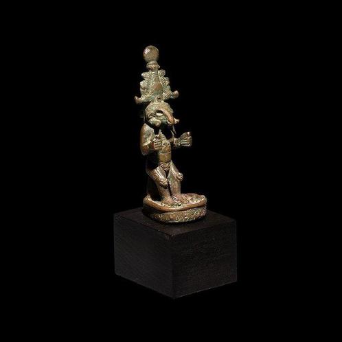 Égypte ancienne Bronze Dieu apotropaïque panthéiste Pamen ;, Verzamelen, Mineralen en Fossielen