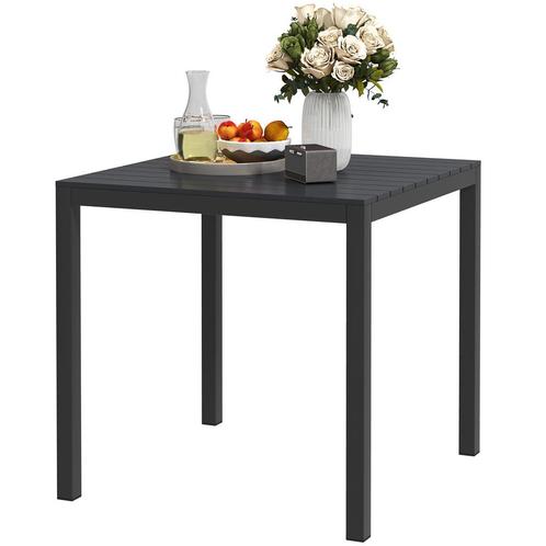 Tuintafel - Weerbestendig - Antislip - Zwart, Tuin en Terras, Tuinsets en Loungesets, Nieuw, Ophalen of Verzenden