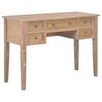 vidaXL Schrijftafel 109,5x45x77,5 cm hout bruin, Huis en Inrichting, Verzenden, Nieuw