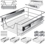 Keukenlade - Telescopische lade - 40 cm - Zilver - KESSER®, Huis en Inrichting, Verzenden, Nieuw