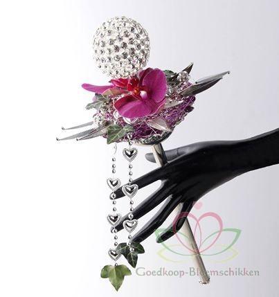 Crystal ball scepter boekethouder bruidsboekethouder, Maison & Meubles, Accessoires pour la Maison | Plantes & Fleurs artificielles