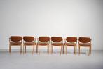 V. Schou Andersen - Kai Kristiansen - Stoel (6) - Eik, Leder