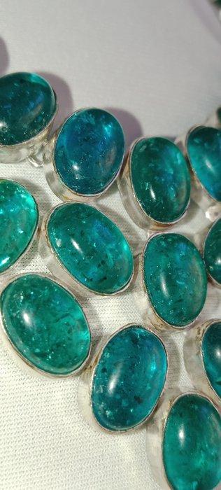 Sans prix de réserve - Collier Argent - 0.00ct. tw. Ambre -, Bijoux, Sacs & Beauté, Colliers