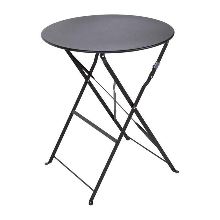 Inklapbare Tafel | Staal | Zwart | In-/Outdoor |, Zakelijke goederen, Horeca | Keukenapparatuur, Nieuw in verpakking, Verzenden