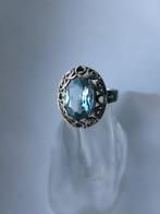 Argent, Aquamarine - Bague - Art Deco