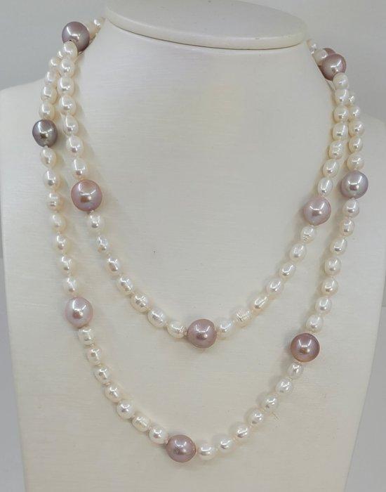 Zonder Minimumprijs - Halsketting Zilver - 6x11mm Edison, Handtassen en Accessoires, Kettingen