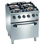 Gasfornuis | 4 Branders | 2x 3.5kW + 2x 6kW | Met Gasoven |, Verzenden, Nieuw in verpakking