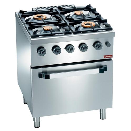 Gasfornuis | 4 Branders | 2x 3.5kW + 2x 6kW | Met Gasoven |, Zakelijke goederen, Horeca | Keukenapparatuur, Nieuw in verpakking
