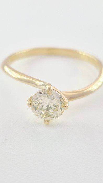 Bague - 14 carats Or jaune - 0.70ct. tw. Jaune Diamant, Bijoux, Sacs & Beauté, Bagues