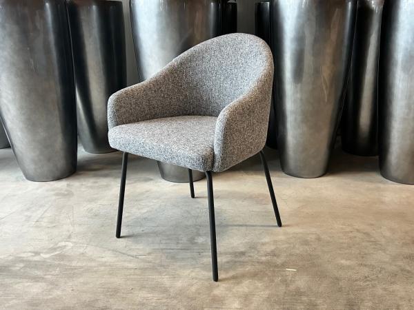 Veiling - Eetkamerstoel Bo (set van 6) Linnenstof - Donker G, Maison & Meubles, Chaises