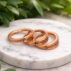 Puur koperen set  ringen Aum Namah Shivaya, Ophalen of Verzenden