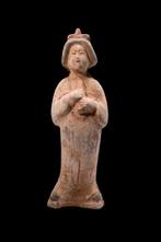 Oud Chinees, Tang-dynastie Aardewerk Minqi-figuur van dikke