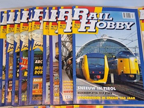 Railhobby - 40 stuks Railhobby 1998 t/m 2001 compleet -, Hobby en Vrije tijd, Modeltreinen | H0