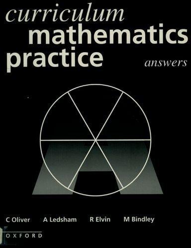 Curriculum Mathematics Practice: Answer Book, Bindley, M.,E, Livres, Livres Autre, Envoi