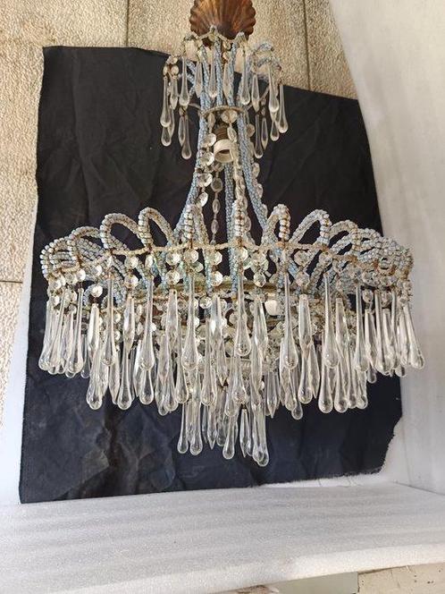 Plafondlamp - Glas, Antiek en Kunst, Curiosa en Brocante