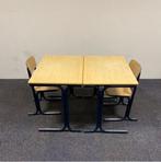 Tweedehands complete school set Galvanias 12 stuks tafels +, Huis en Inrichting, Stoelen, Gebruikt, Hout, Vijf, Zes of meer stoelen