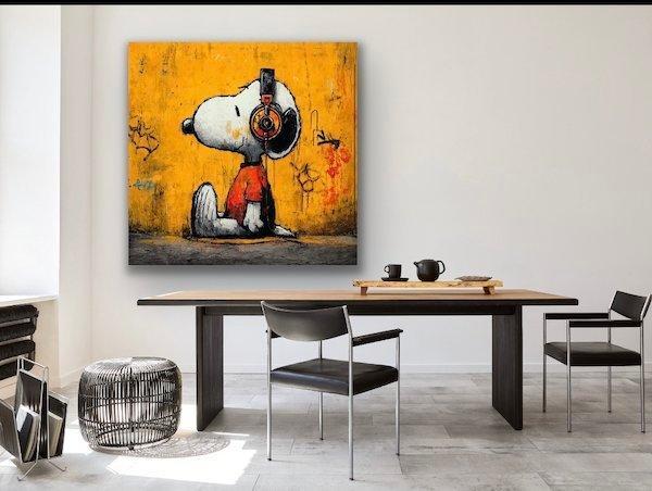 ERIC BRUMETTE - DJ SNOOPY SAVED MY LIFE 14- Toile L, Antiquités & Art, Art | Objets design
