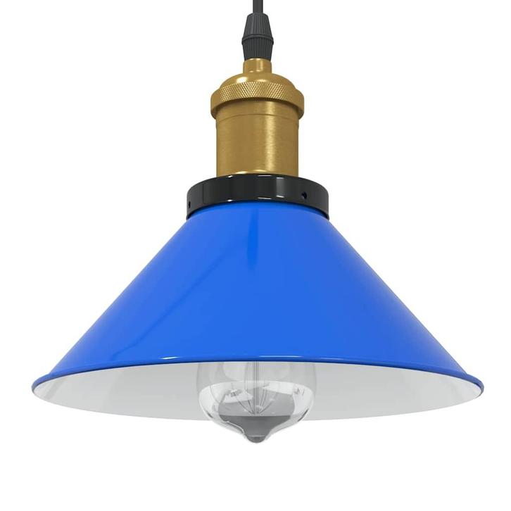 vidaXL Hanglamp in hoogte verstelbaar E27 Ø22 cm metaal, Huis en Inrichting, Lampen | Overige, Nieuw, Verzenden