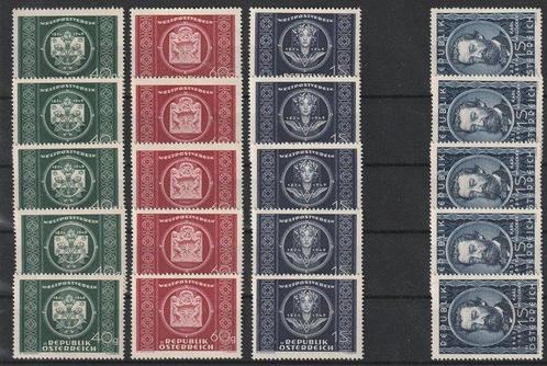 Oostenrijk 1946/1956 - Postfrisse voorraad op 27 grote, Postzegels en Munten, Postzegels | Europa | Oostenrijk
