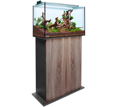 Aquatank 82x40x50cm aquarium + meubel walnut, Dieren en Toebehoren, Vissen | Aquaria en Toebehoren, Leeg aquarium, Nieuw, Ophalen of Verzenden
