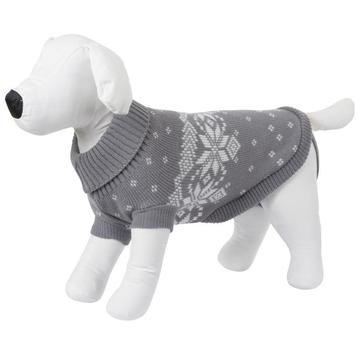 Pull pour chien lillehammer, gris-blanc, 35 cm - kerbl, Neuf