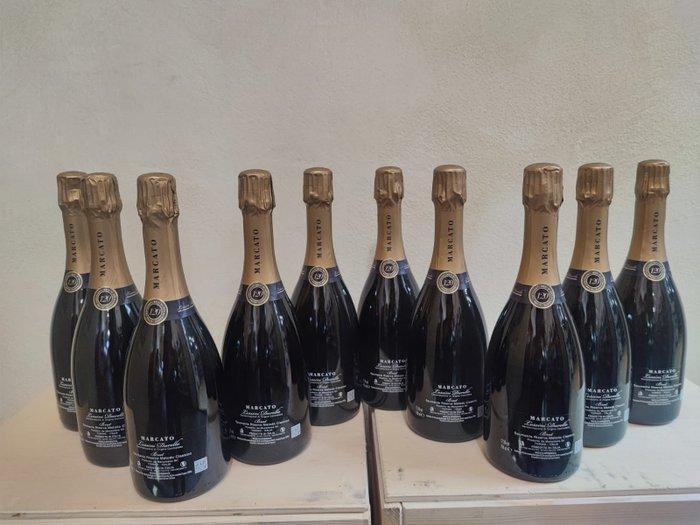 Marcato, Lessini Durello 120 mesi - Veneto Brut - 10 Flessen, Verzamelen, Wijnen