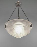 Muller Frères - Lustre - laiton massif nickelé ou bronze &, Antiek en Kunst