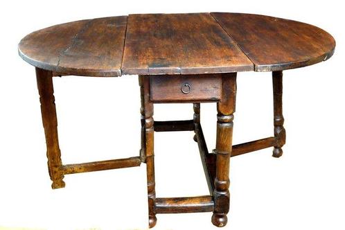 Table gigogne - Nederlandse hangoor tafel - Chêne, Antiek en Kunst, Antiek | Overige Antiek