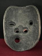Noh masker - Hout, Hoogwaardige houten sculptuur Noh-masker