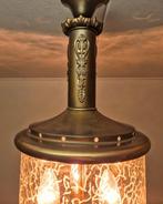 Lamp - Franse Lantaarn Kroonluchter - 60 cm - Koper, Glas