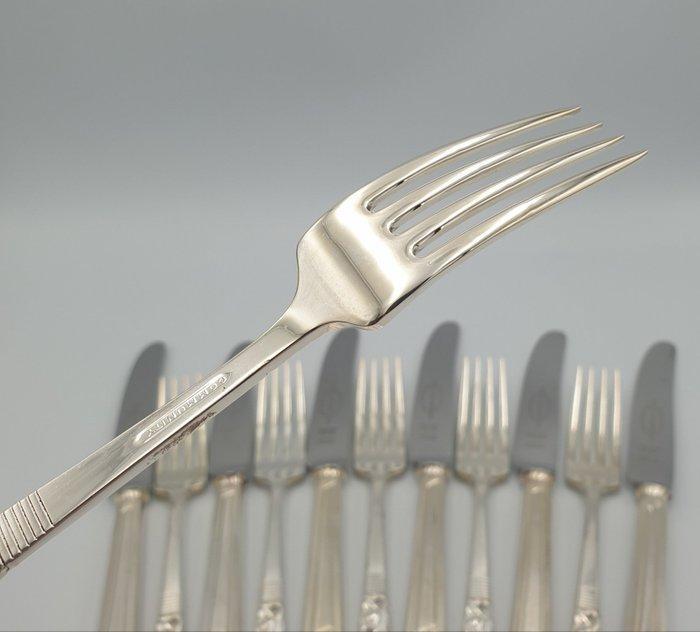 Viners Sheffield - Eetservies voor 6 (12) - Verzilverd, Antiquités & Art, Antiquités | Meubles | Tables