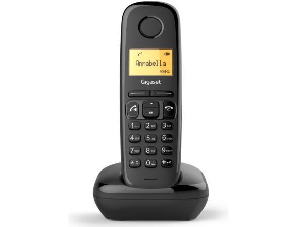 Veiling - 2X Gigaset AS190 - Enkelvoudige DECT-telefoon - Zw, Telecommunicatie, Vaste telefoons | Handsets en Draadloos
