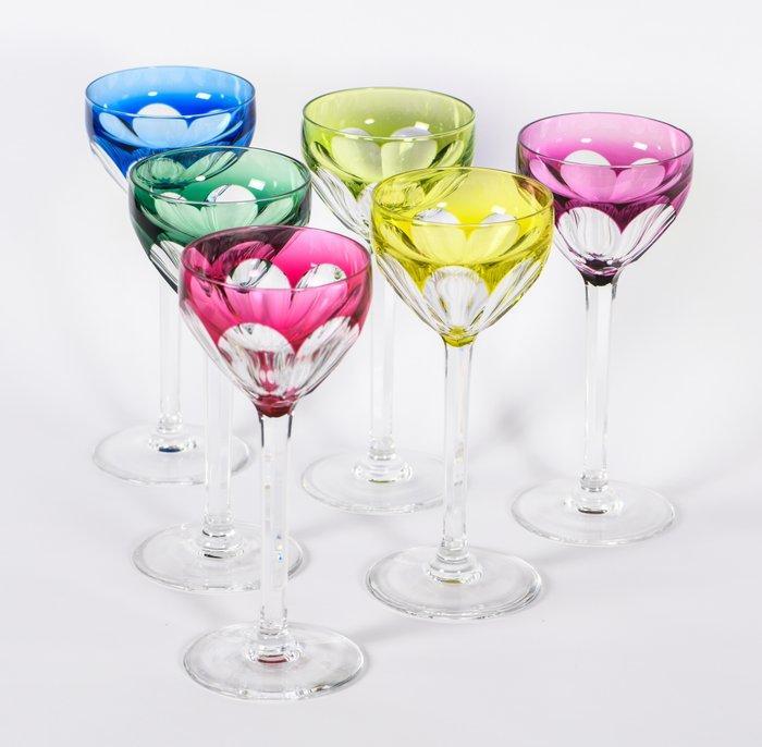 Prachtig lot van 6 antieke kristallen Val Saint Lambert, Antiek en Kunst, Curiosa en Brocante