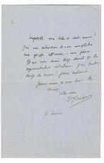 Gustave Flaubert - Lettre autographe signée - 1870