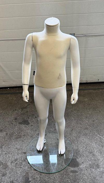 Paspop, Etalagepop Kind, B38 x D25 x H100cm, wit, Zakelijke goederen, Kantoor en Winkelinrichting | Winkel en Inventaris