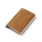 RFID Creditcard Houder Portemonnee - Vintage Leren Aluminium, Handtassen en Accessoires, Portemonnees, Verzenden, Nieuw