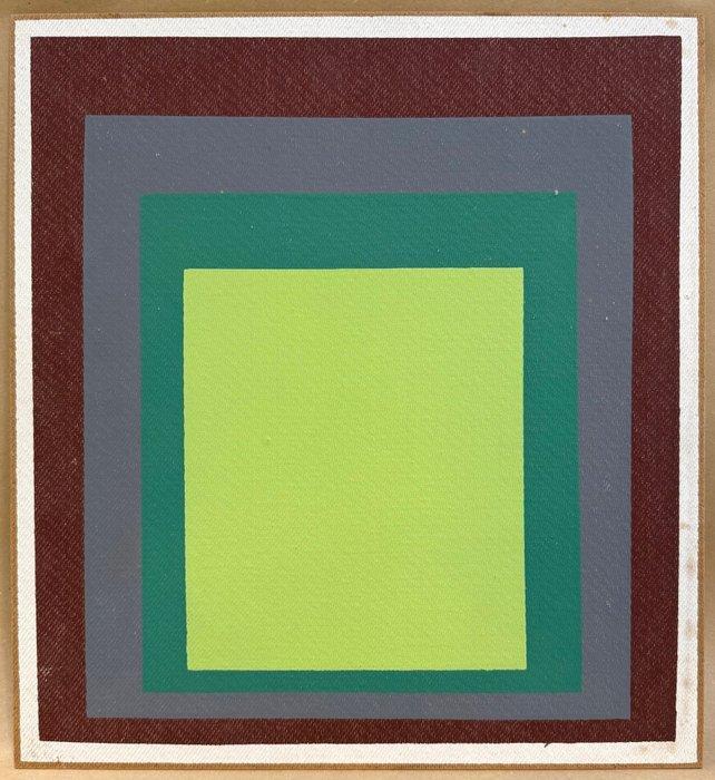 Josef Albers (1888-1976), after - I-S k Color screenprint on, Antiquités & Art, Antiquités | Autres Antiquités